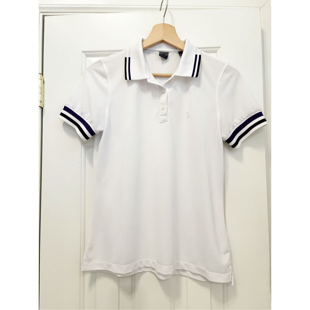 G Fore Womens Golf Polo White Size S Stretch G/Fore